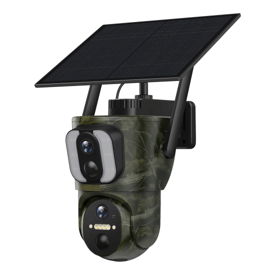 Techvision Kamuflajlı Ubox Solar 4mp ip 2,8-6MM LENS 4g Sim Kartlı Ptz Kamera